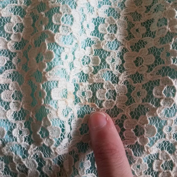 Tulle by ModCloth Ivory & Blue Lace Dress - Picture 6 of 8